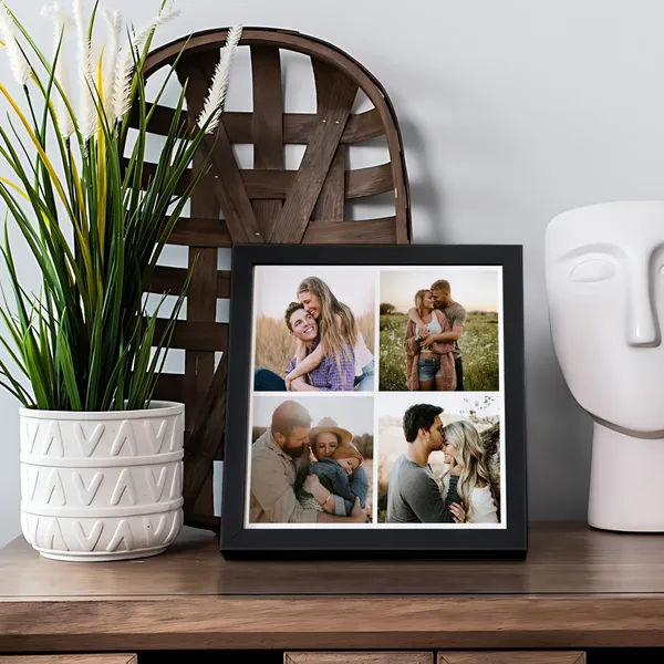 Wooden_Personalised_Collage_Photo_Frame_7.5X7.5_Inch_Black