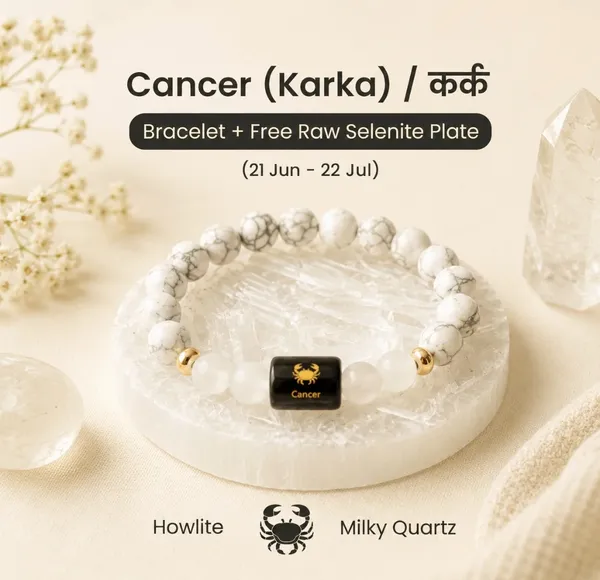 White_Crystal_Cancer_Zodiac_Bracelet_For_Unisex