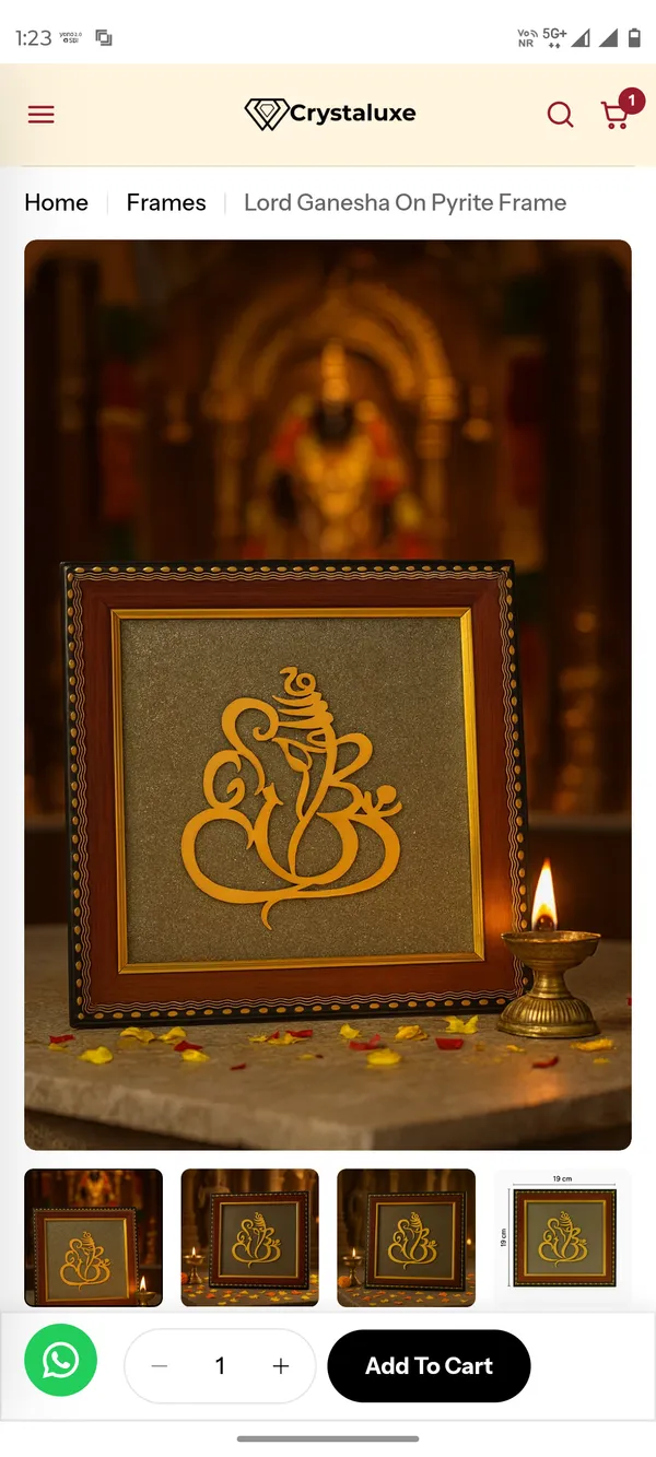 Pyrite_Dust_Traditional_Ganesha_Decorative_Frame
