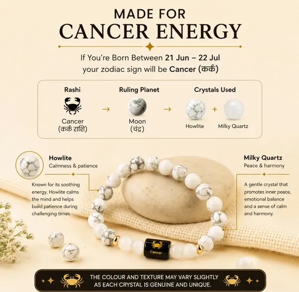 White_Crystal_Cancer_Zodiac_Bracelet_For_Unisex