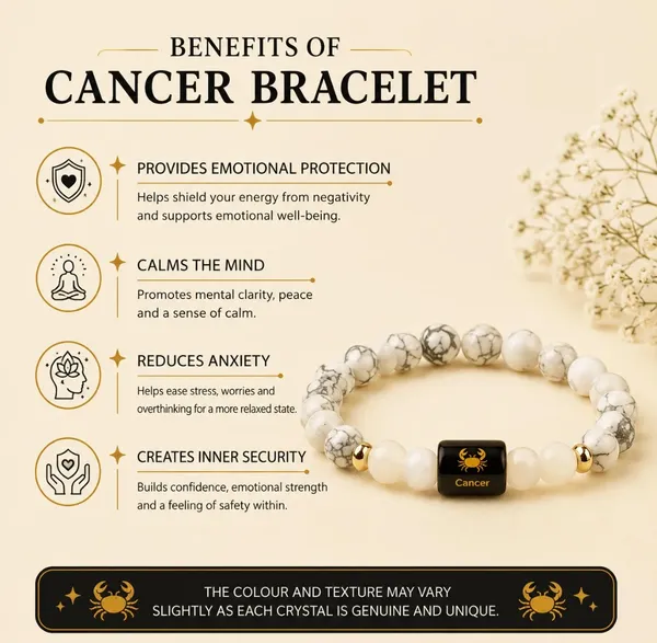 White_Crystal_Cancer_Zodiac_Bracelet_For_Unisex