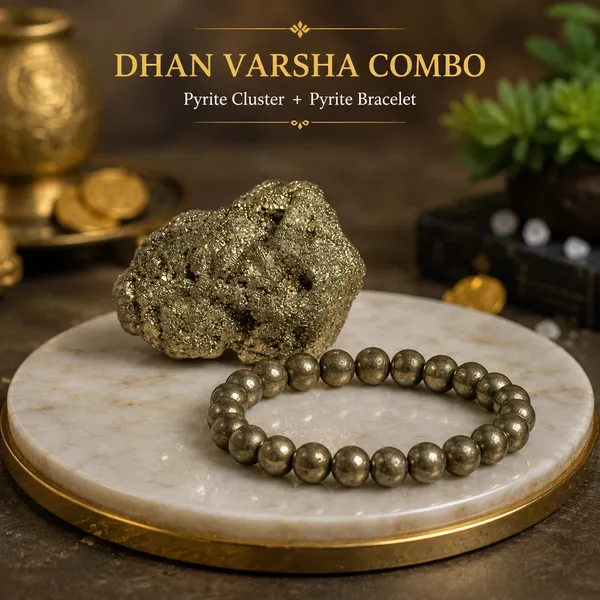 Gold_Tone_Pyrite_Bead_Bracelet_For_Men