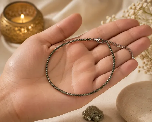 Silver_Tone_Beaded_Anklet_For_Women