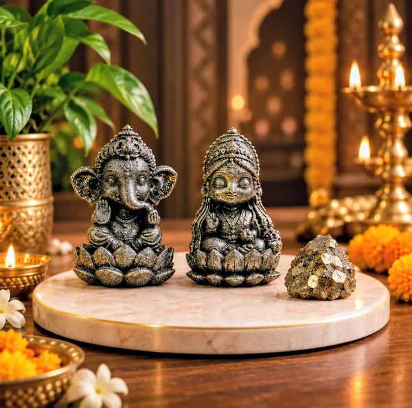 Maha_Dhan_Yog_–_Natural_Pyrite_Ganesha_&_Lakshmi_Combo