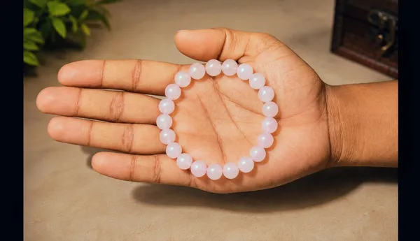 Pink_Rose_Quartz_Beaded_Bracelet