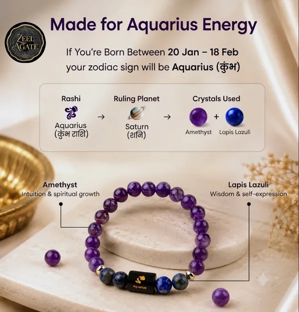 Purple_Beaded_Aquarius_Bracelet_For_Unisex