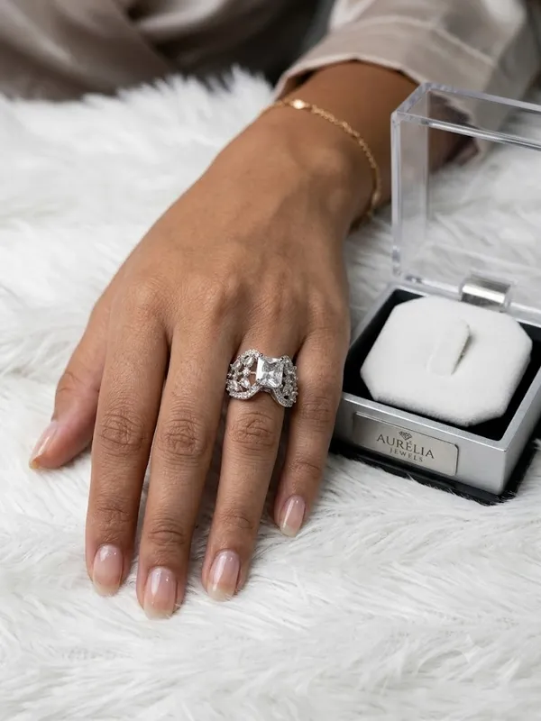 Silver_Alloy_Embellished_Ring_For_Women