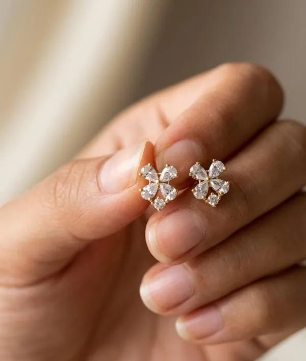 Gold_Tone_Floral_Stud_Earrings_for_Women