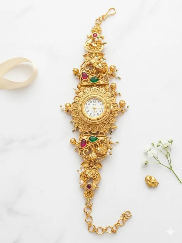 Gold_Tone_Embellished_Analog_Watch_for_Women