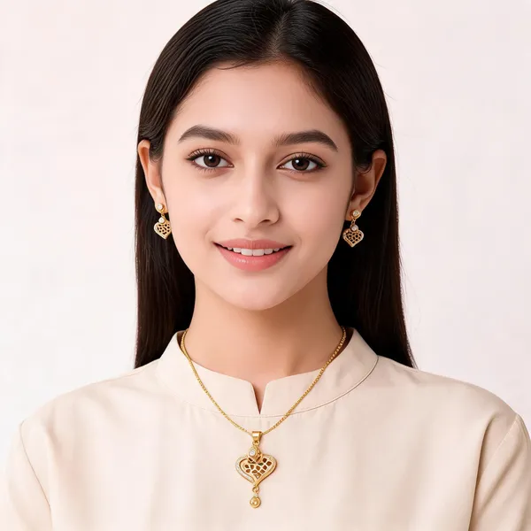 Gold_Alloy_Floral_Cutwork_Stone_Necklace_Earrings_Set_For_Women