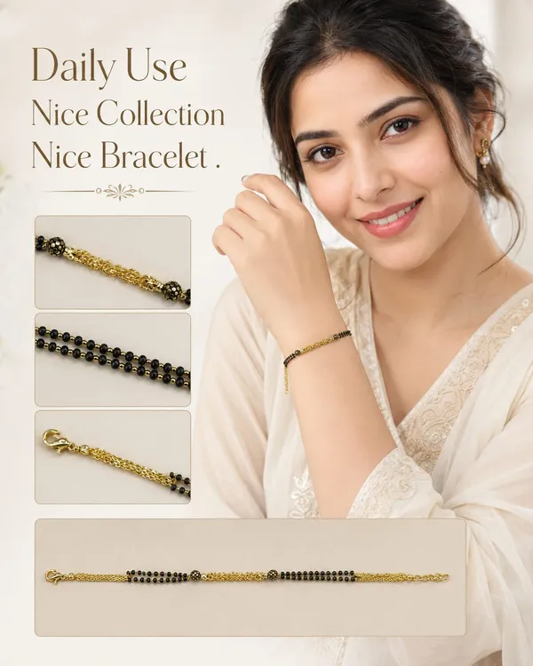 Black_Beaded_Gold_Bracelet_for_Women
