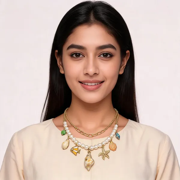 Gold_Pearl_Alloy_Statement_Necklace_For_Women