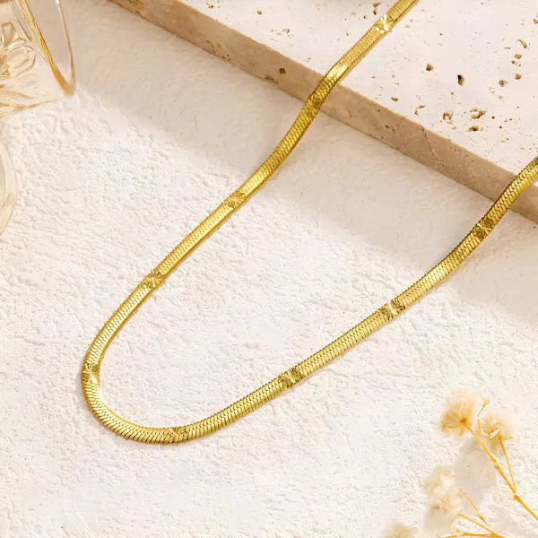 Gold_Tone_Snake_Chain_Necklace_for_Women