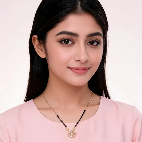 Gold_Black_Alloy_Round_Embellished_Mangalsutra_For_Women