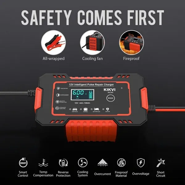Kikvi_Car_Battery_Charger_12v_6a_Smart_Battery_Trickle_Charger_Automotive_12v_Battery_Maintainer_Desulfator_With_Temperature_Compensation_For_Car_Truck_Motorcycle_Lead_Acid_Batteries
