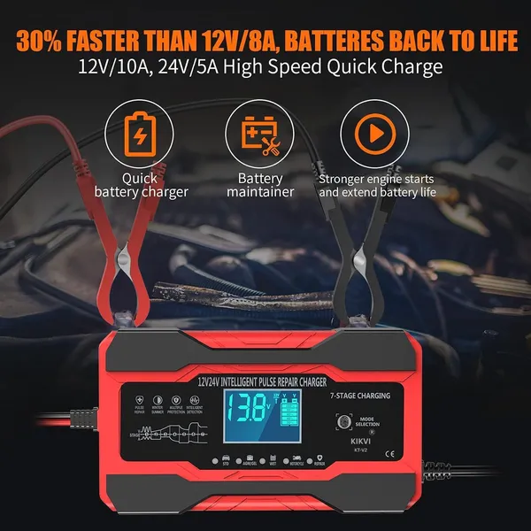 Kikvi_24_V_10_Amp_Battery_Charger_Smart_Trickle_Charger_12v_24v_Car_Battery_Charger_Fully_Automatic_Maintainer_Desulfator_W_Temp_Compensation_For_Car_Truck_Lawn_Mower_Boat_Marine_Batteries