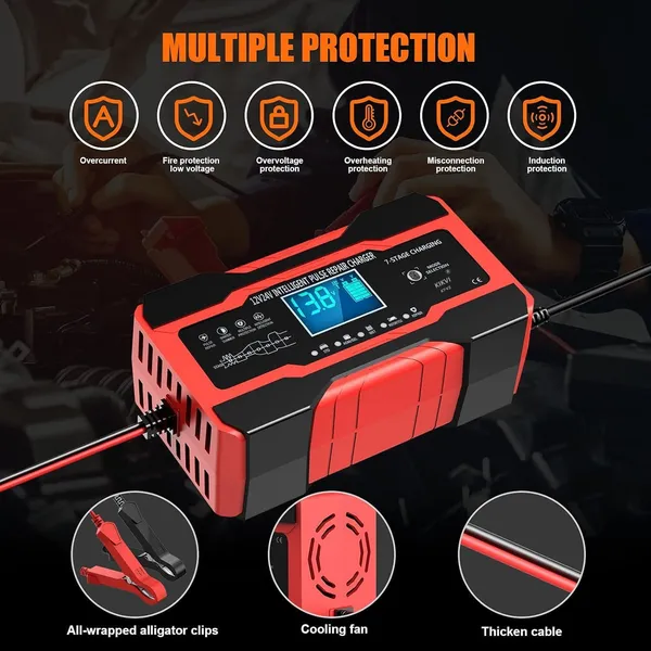 Kikvi_24_V_10_Amp_Battery_Charger_Smart_Trickle_Charger_12v_24v_Car_Battery_Charger_Fully_Automatic_Maintainer_Desulfator_W_Temp_Compensation_For_Car_Truck_Lawn_Mower_Boat_Marine_Batteries