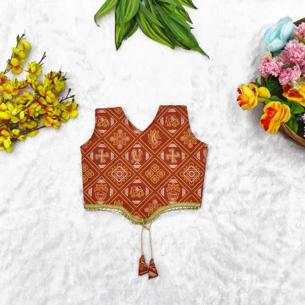 Maroon_Rayon_Flared_Lehenga_Choli_Set_For_Girls