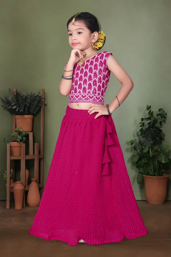 Pink_Georgette_Net_Printed_Sleeveless_Lehenga_Choli_Set_For_Girls