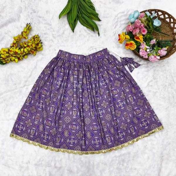 Purple_Rayon_Flared_Lehenga_Choli_Set_For_Girls