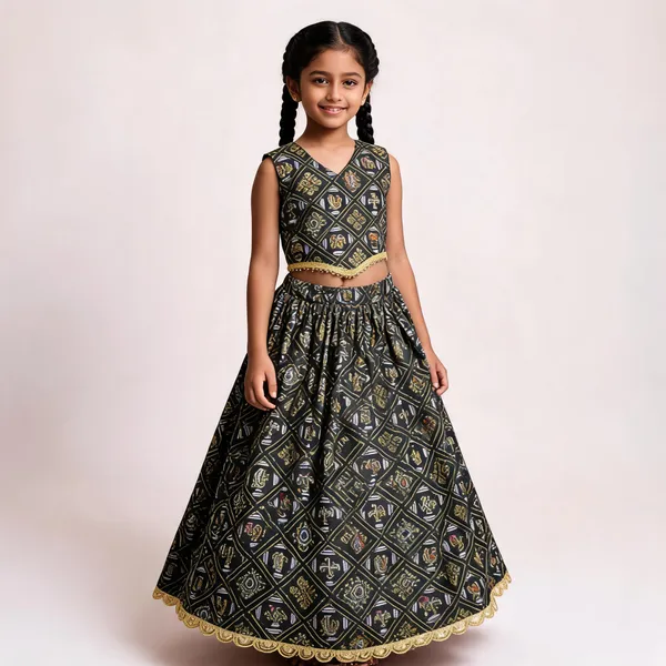 Black_Rayon_Flared_Lehenga_Choli_Set_For_Girls