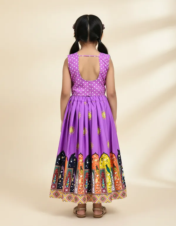 Purple_Rayon_Polka_Dot_Printed_Lehenga_Choli_Set_For_Girls