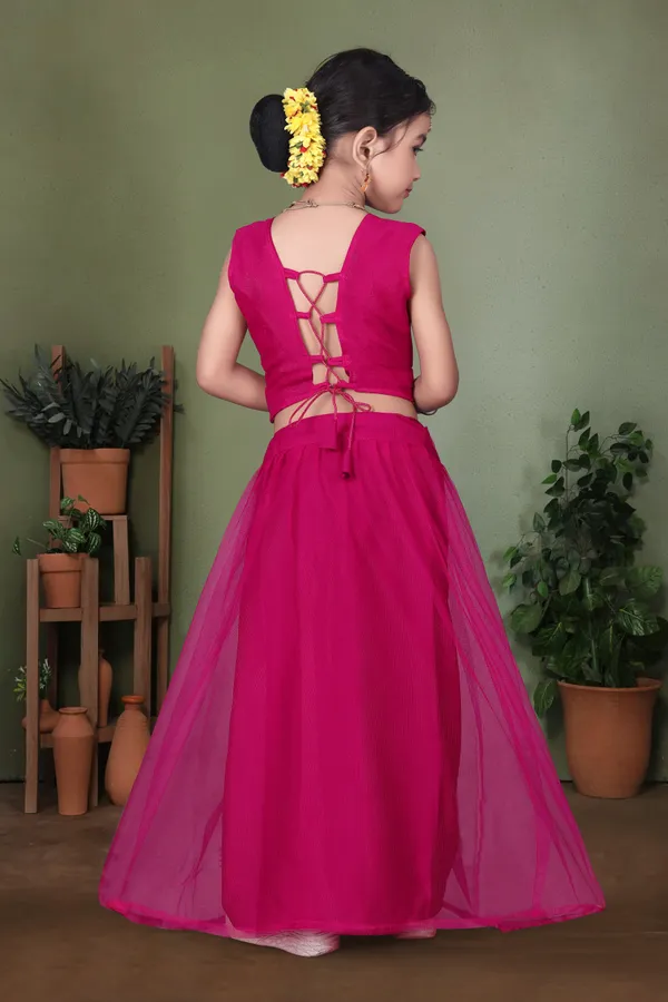 Pink_Georgette_Net_Printed_Sleeveless_Lehenga_Choli_Set_For_Girls