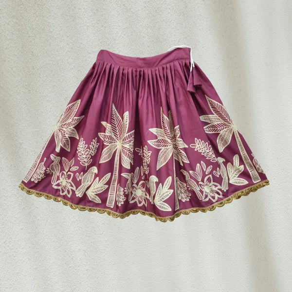 Magenta_Rayon_Floral_Embroidered_Lehenga_Choli_Set_For_Girls