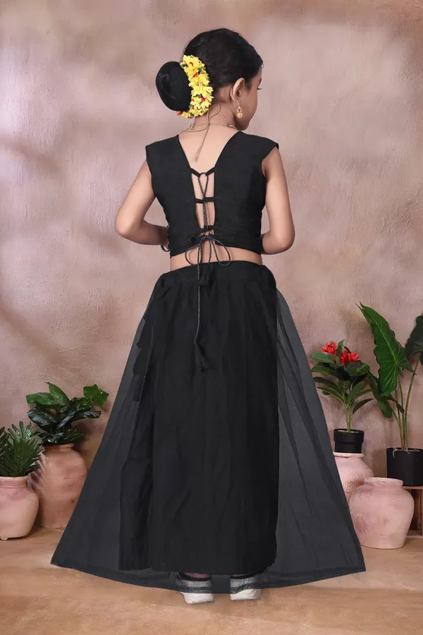 Black_Georgette_Flared_Lehenga_Choli_Set_For_Girls