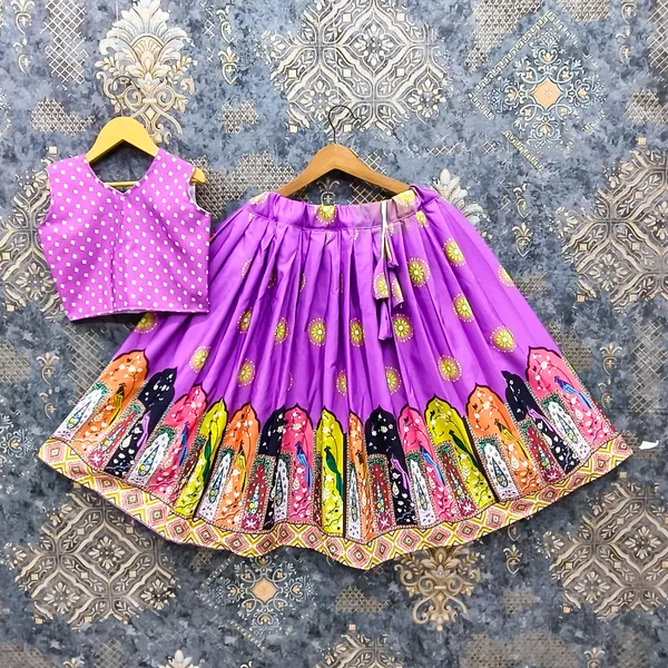Purple_Rayon_Polka_Dot_Printed_Lehenga_Choli_Set_For_Girls
