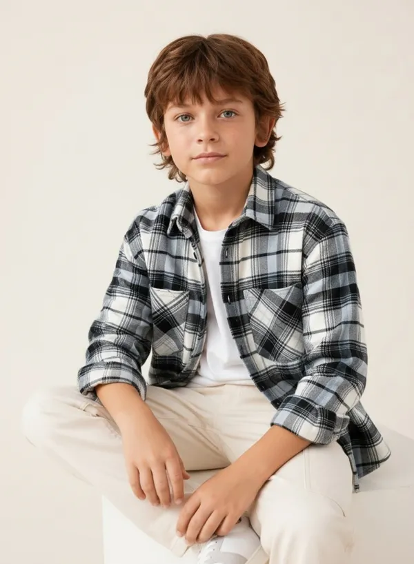 Black_White_Checked_Casual_Shirt_for_Boys