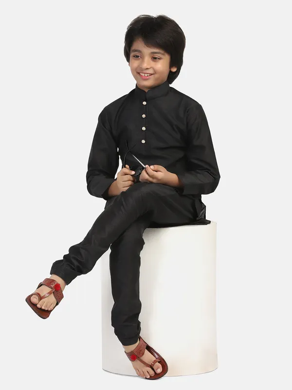 Kids_Kurta_Set_Black