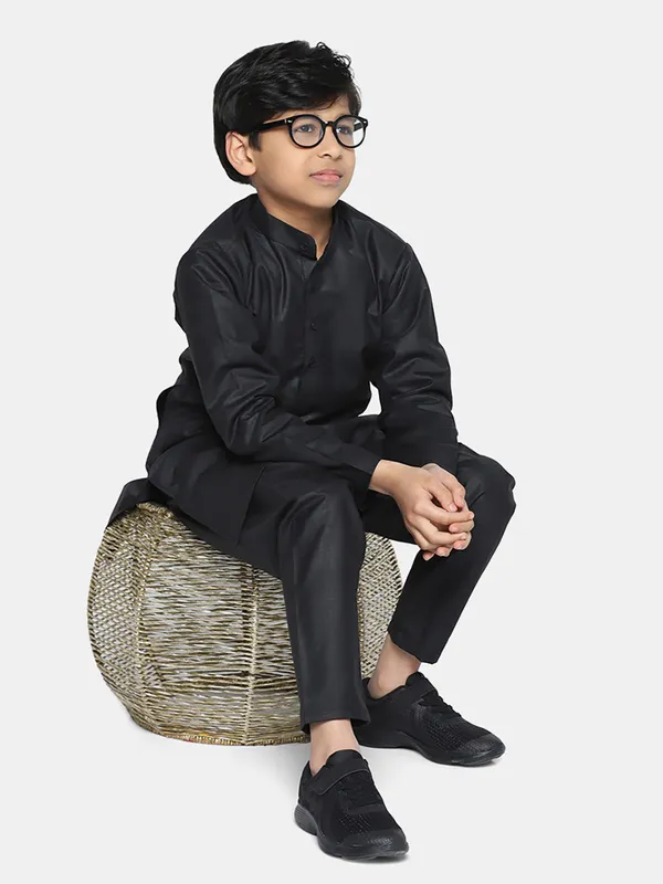 Kids_Kurta_Set_Black