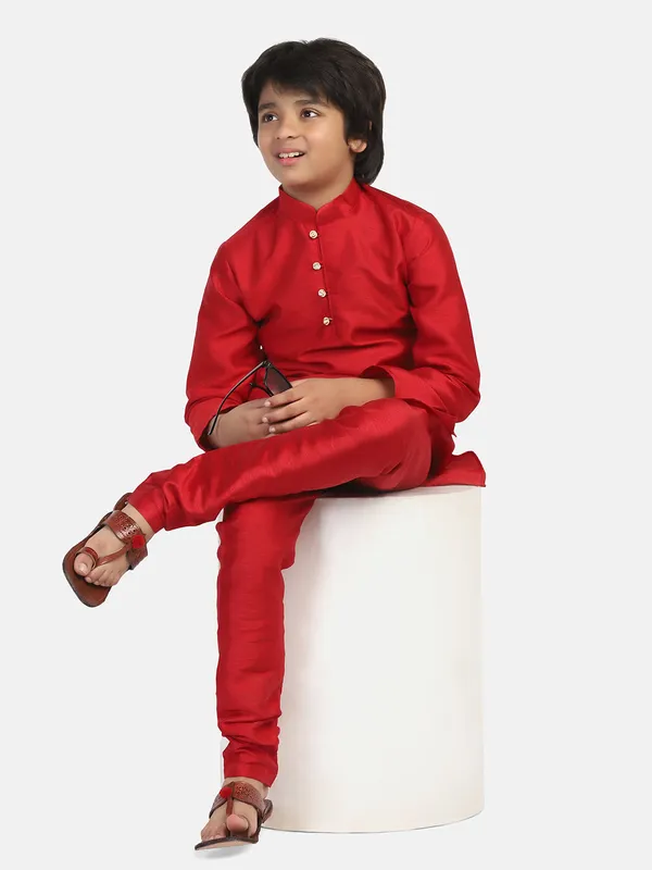 Kids_Kurta_Set_Red