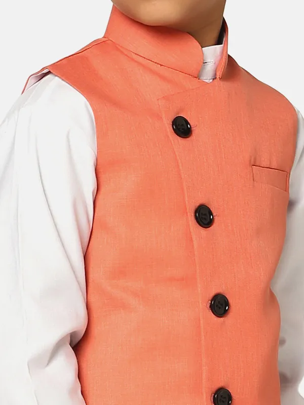 Kids_Peach_Nehru_Jacket_Peach
