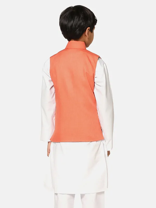Kids_Peach_Nehru_Jacket_Peach