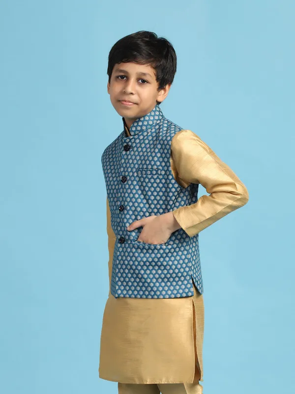 Boys_Blue_Printed_Nehru_Jacket_Blue