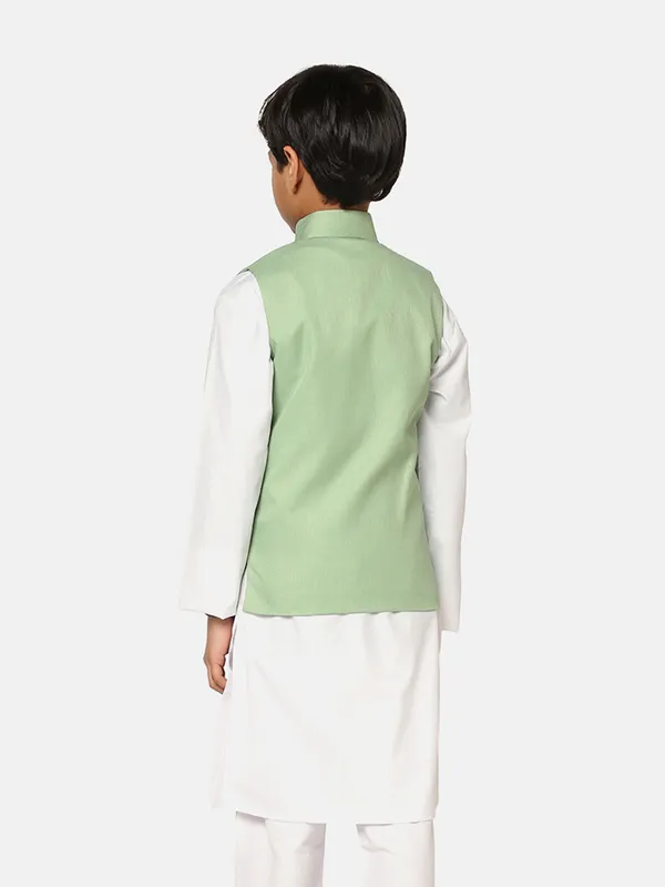 Kids_Green_Angrakha_Nehru_Jacket_Green