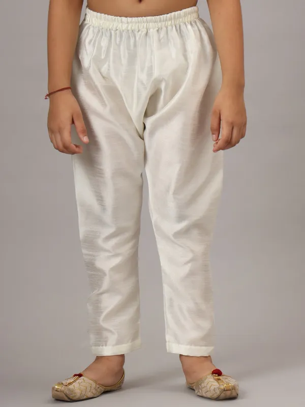 Boys_Off_White_Kurta_Set_With_Embroidered_Nehru_Jacket_White