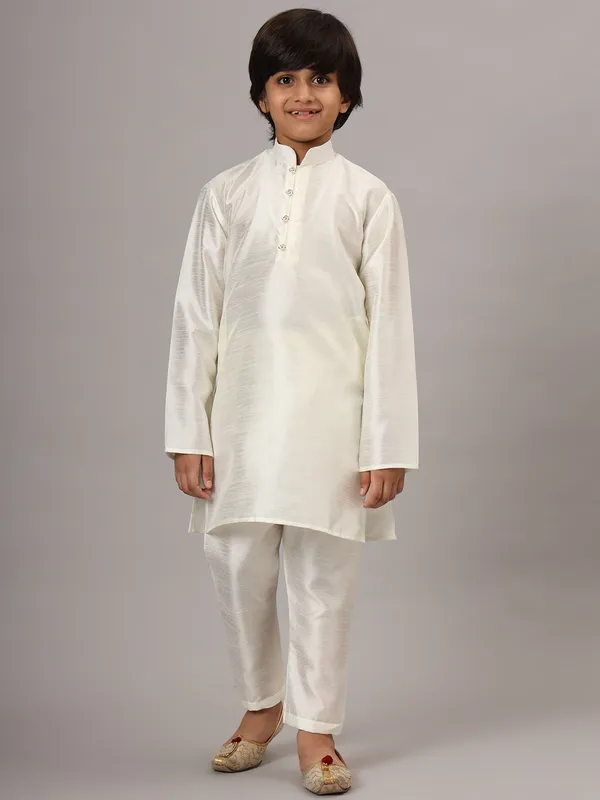 Boys_Off_White_Kurta_Set_With_Embroidered_Nehru_Jacket_White