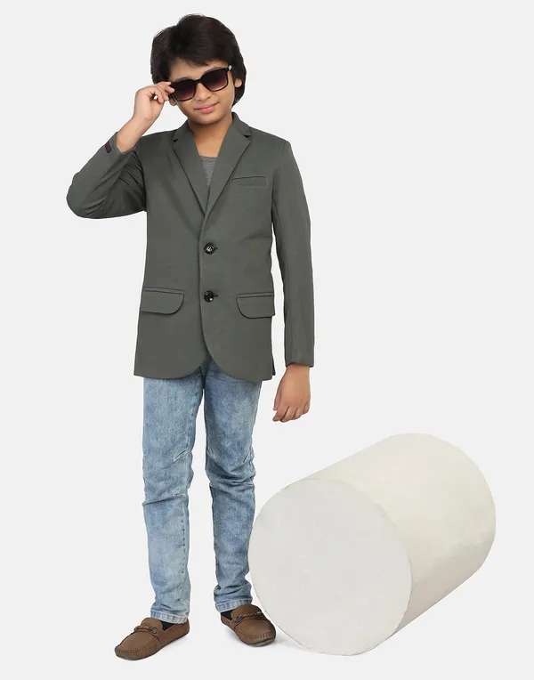 Kids_Green_Textured_Blazer_Green