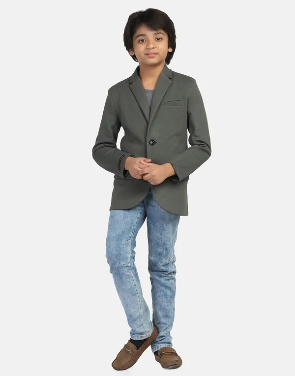 Kids_Green_Textured_Blazer_Green