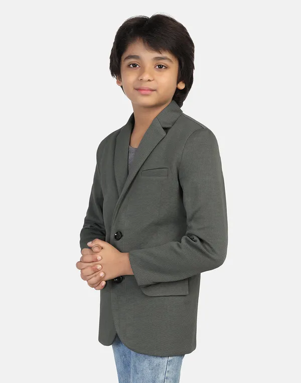 Kids_Green_Textured_Blazer_Green