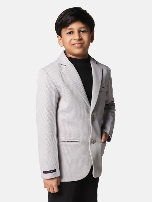 Solid_Single_Breasted_Party_Boys_Blazer_Grey