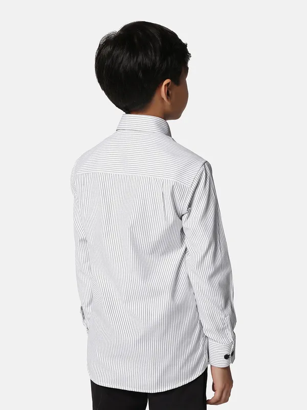 Kids_White_Striped_Shirt_White