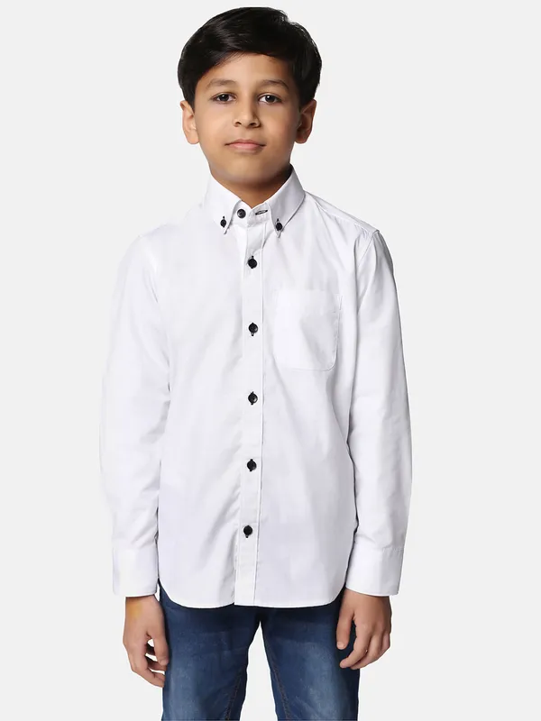 Kids_White_Solid_Shirt_White