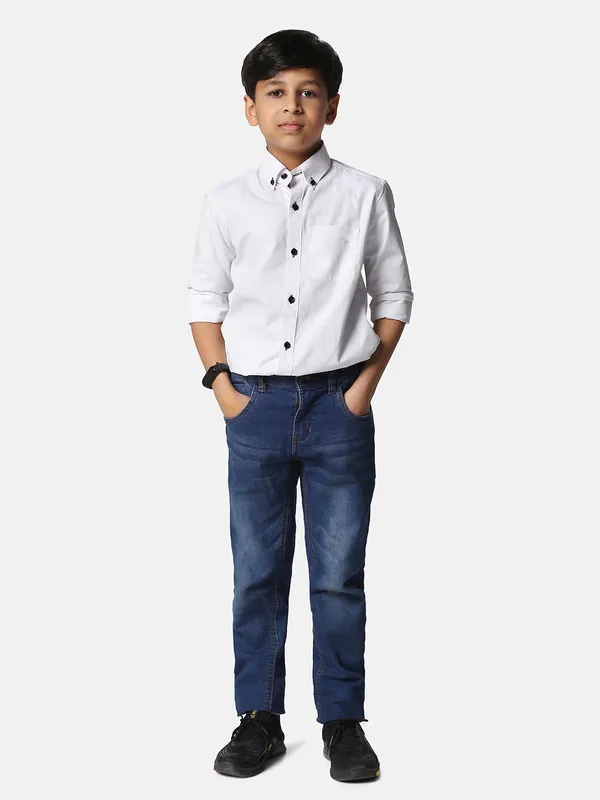 Kids_White_Solid_Shirt_White