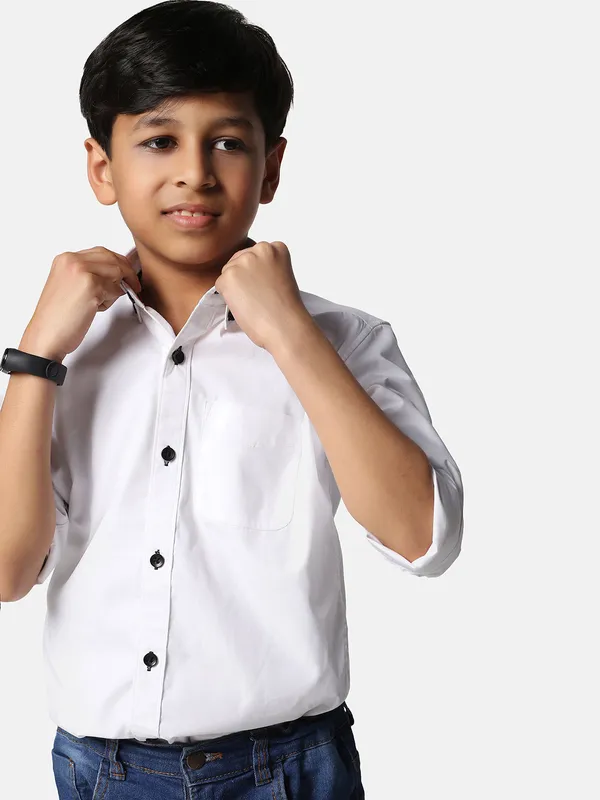 Kids_White_Solid_Shirt_White