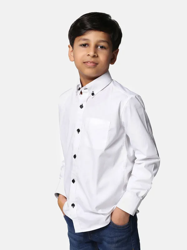 Kids_White_Solid_Shirt_White