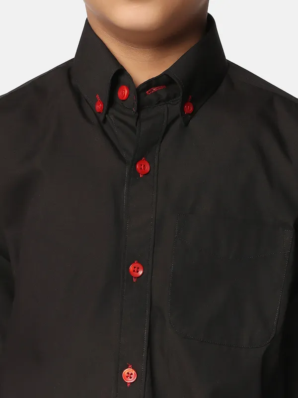 Kids_Black_Solid_Shirt_Black